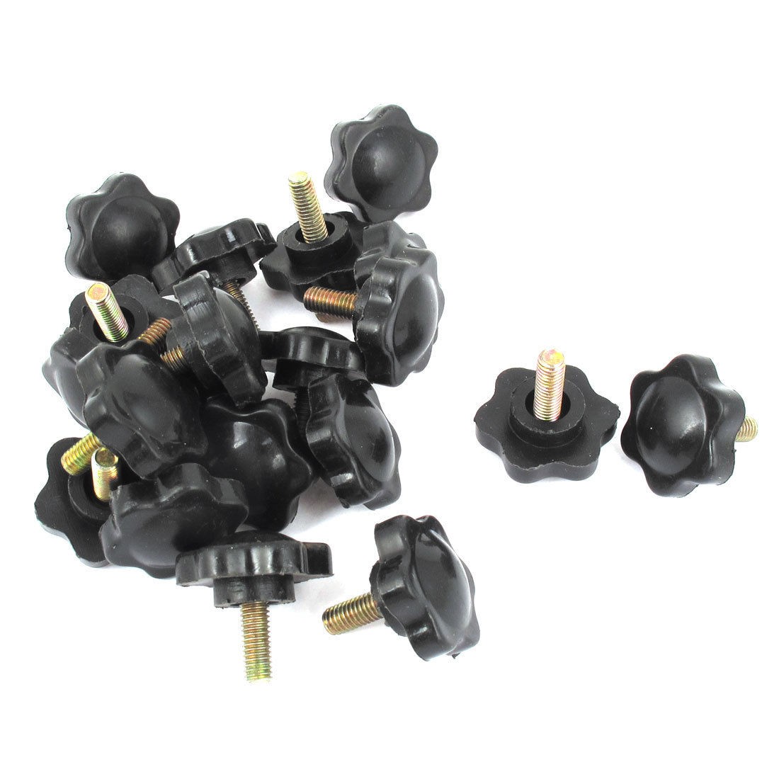20 Pieces M5 Thread 12mm Length 25mm Diameter Star Head Clamping Knob