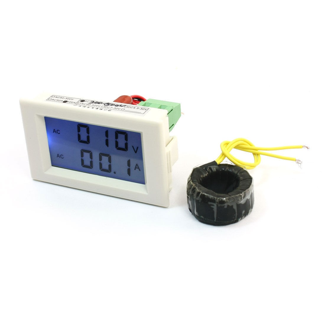AC Powered 200-500V 100A Digital LCD Display Volt Current Test Panel Meter Gauge