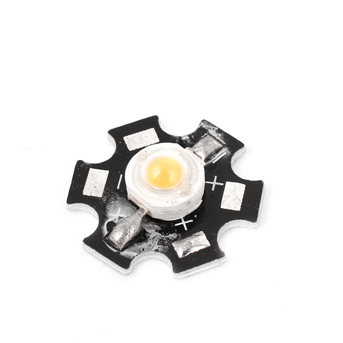 1W 3000-3500K Warm White Light LED Bead Emitter 110-120LM w Base