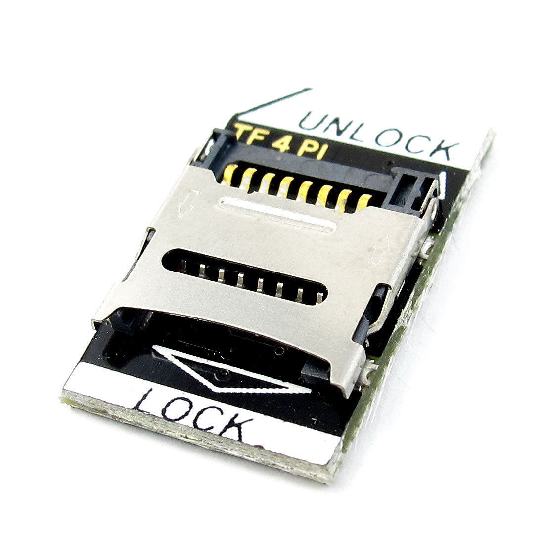 Stainless Steel TF to SD Card Adapter PCB Board Module Black