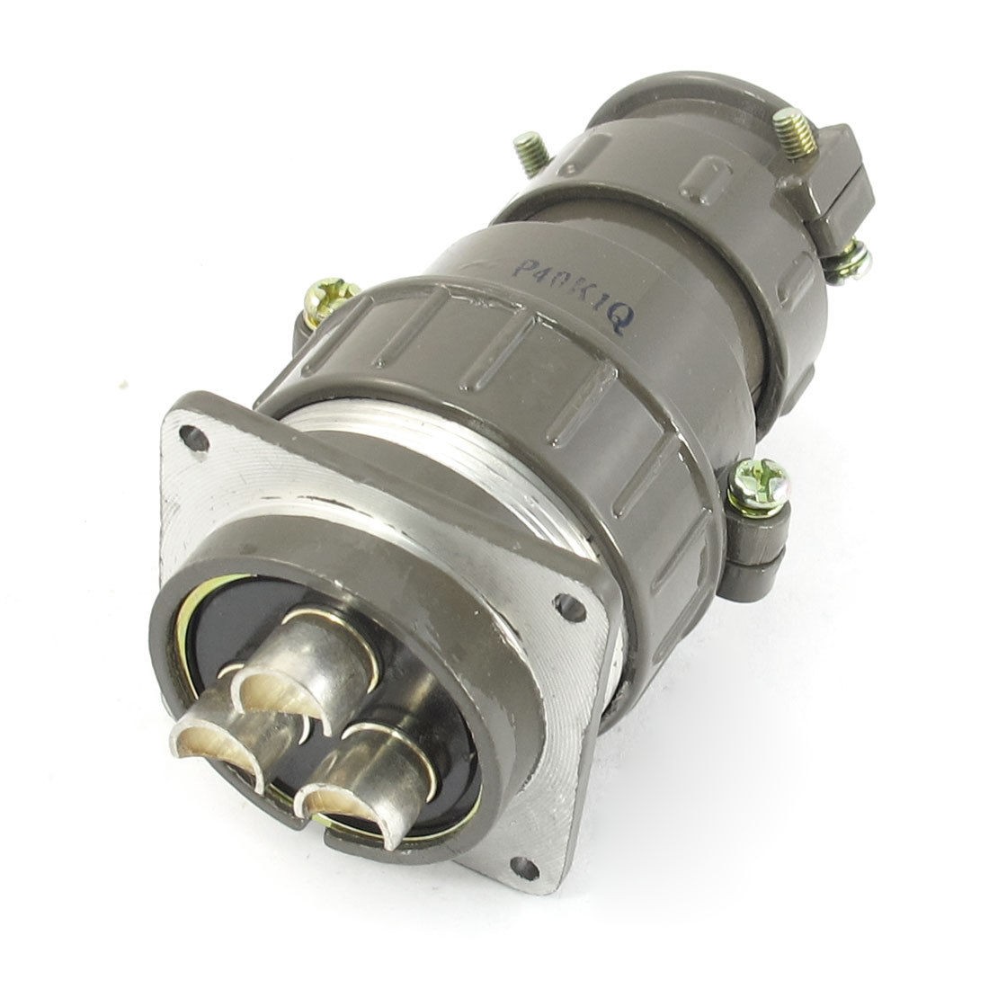 40mm Metal Chassis 3 Pin Male Female Aviation Plug Panel Connector Adapter