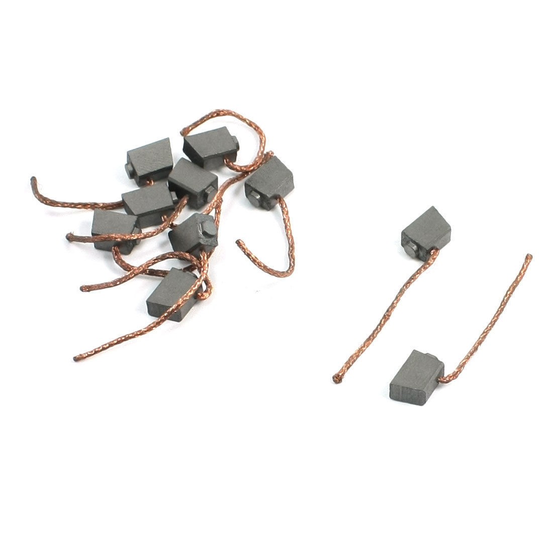 10 Pcs Electric Drill Motor Carbon Brushes 11/64" x 17/64" x 9/25"