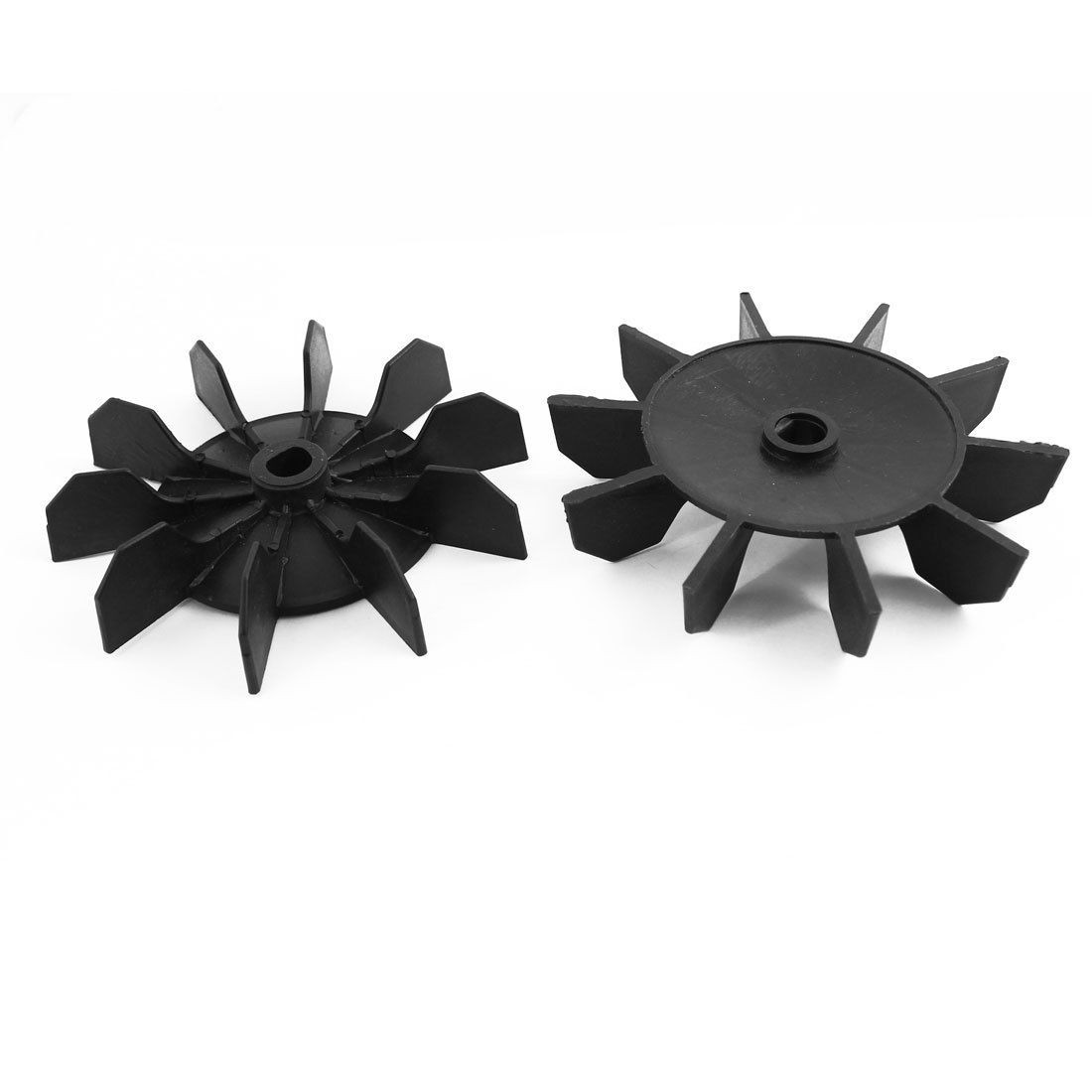 Spare Part Black Plastic 13mm Inner Dia 10 Impeller Motor Fan Blade 2 Pcs