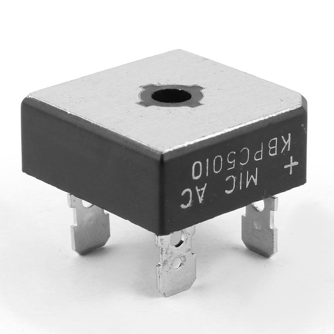 Metal Case Resin KBPC5010 Single Phase Bridge Rectifier 1000V 50A