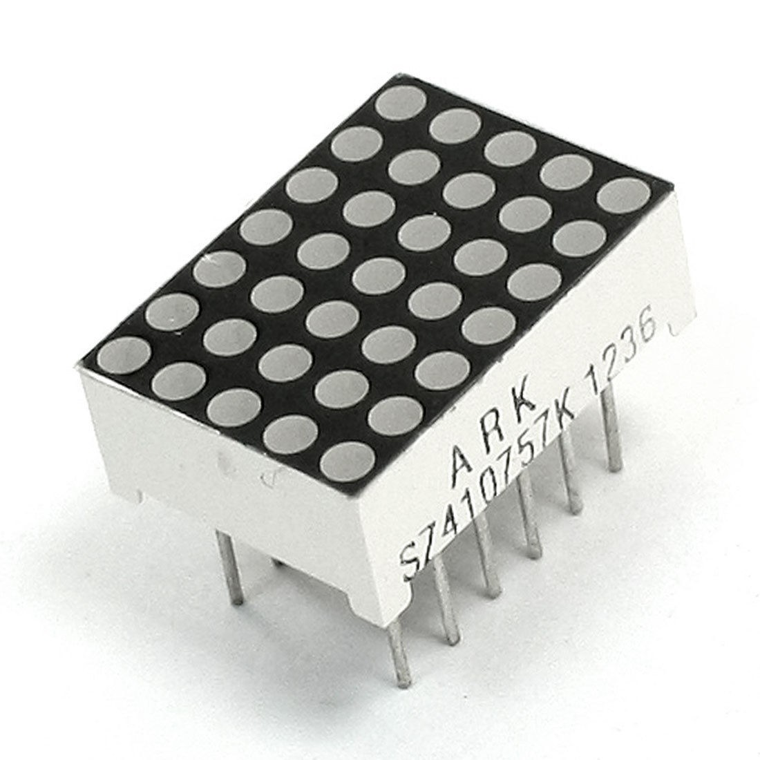 Common Anode 12 Pins 7x5 Dots Red LED Lattice Matrix Module 18 x 13mm