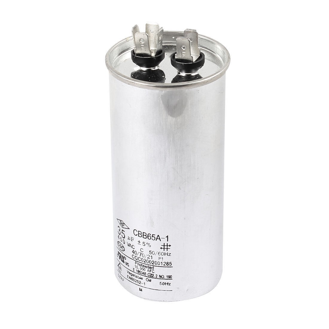 Cylinder Polypropylene Film Running Motor Capacitor CBB65A-1 AC450V 35uF 50/60Hz