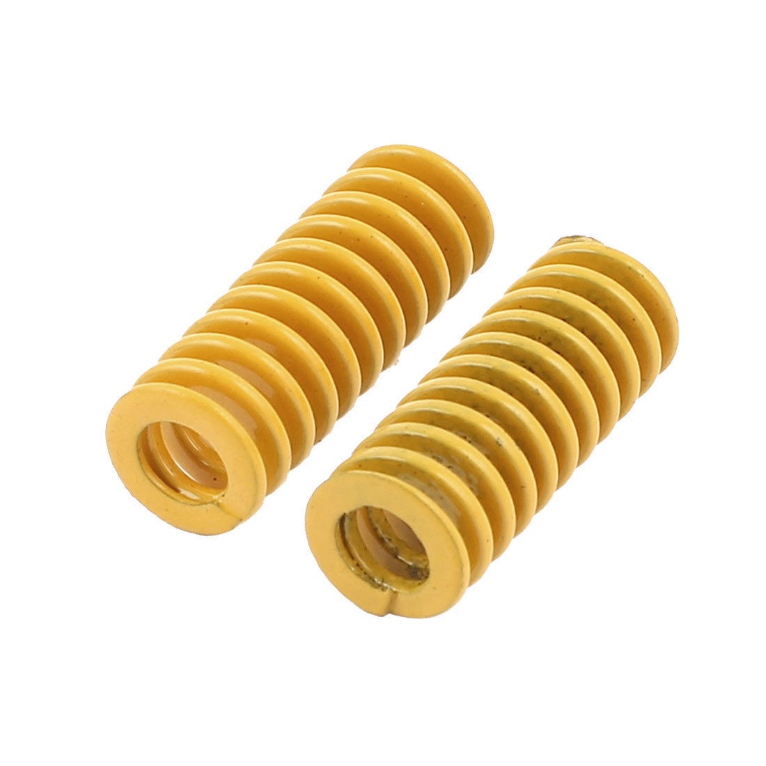 2Pcs Extra Light Load Yellow Spiral Stamping Compression Die Spring 8x20mm