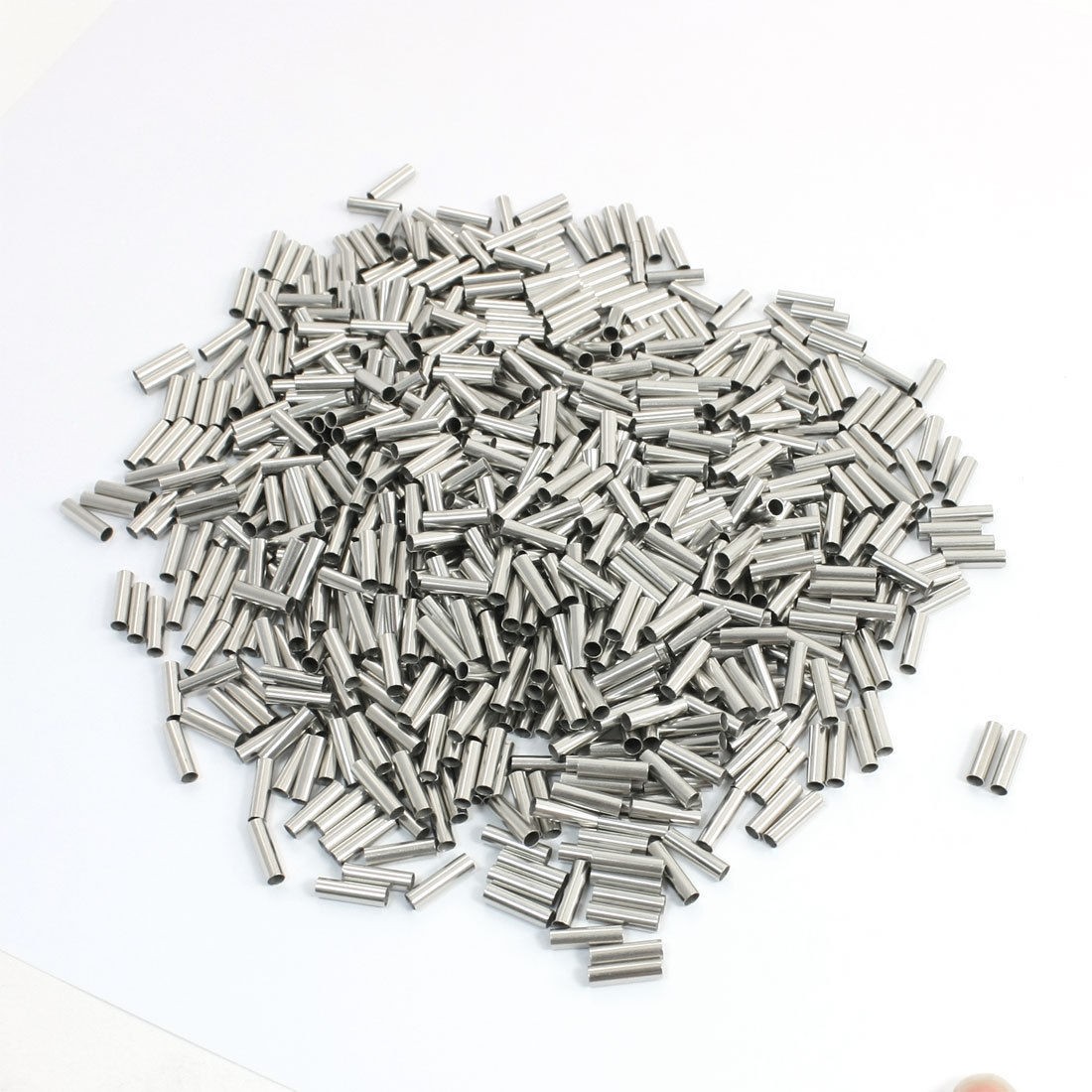 2000Pcs EN4009 Model Tin Coated Tube Bare Terminal 12AWG Electric Wire Connector