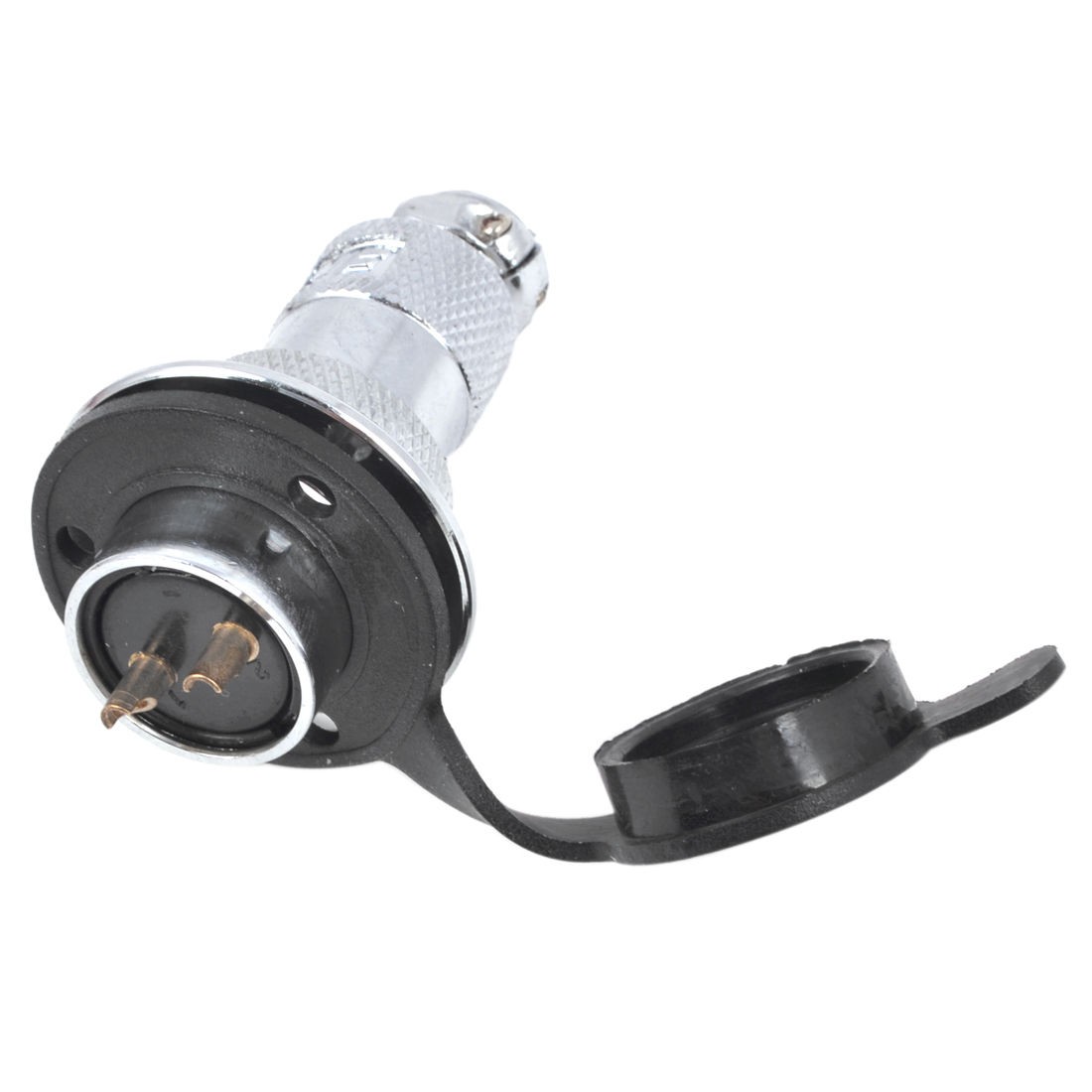 250V 25A 2 Pin Waterproof Electrical Deck Plug Circular Cable Connector