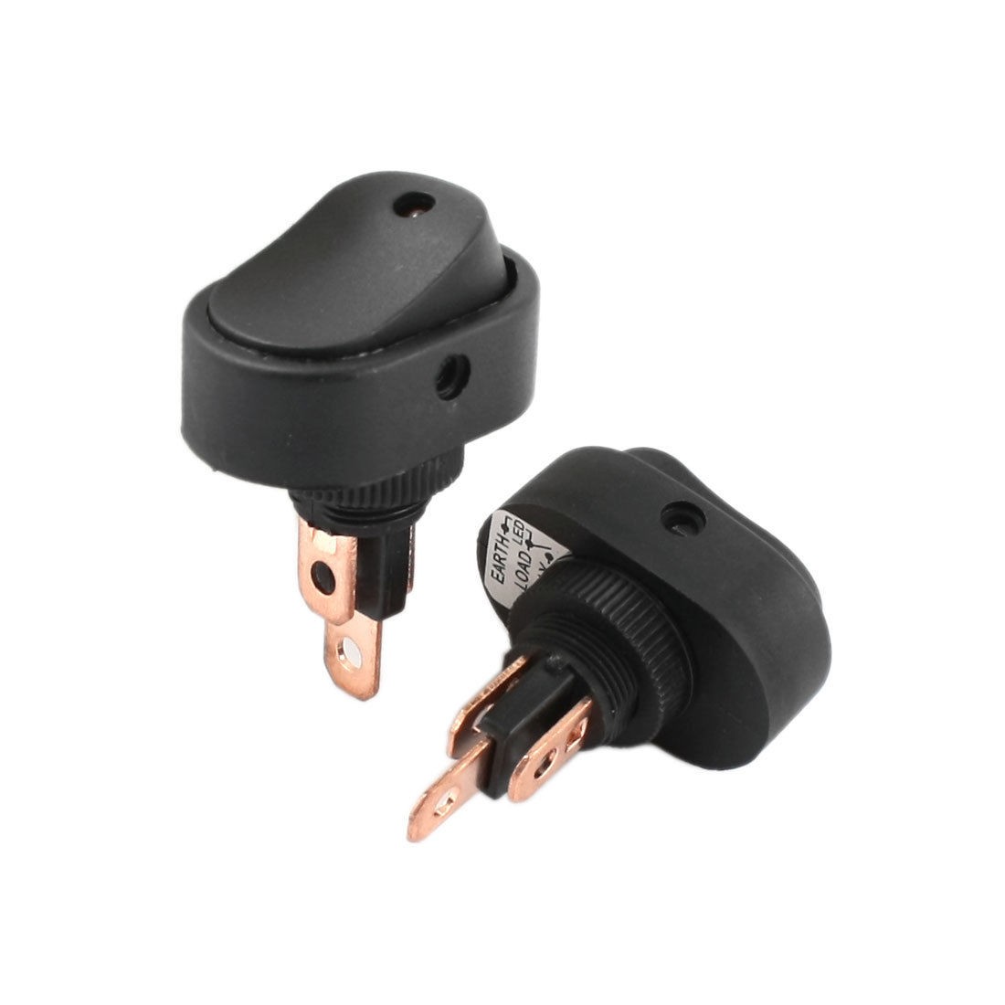 Auto Car DC 20A 12V SPST 2 Position On/Off Red Light Boat Rocker Switch 2pcs