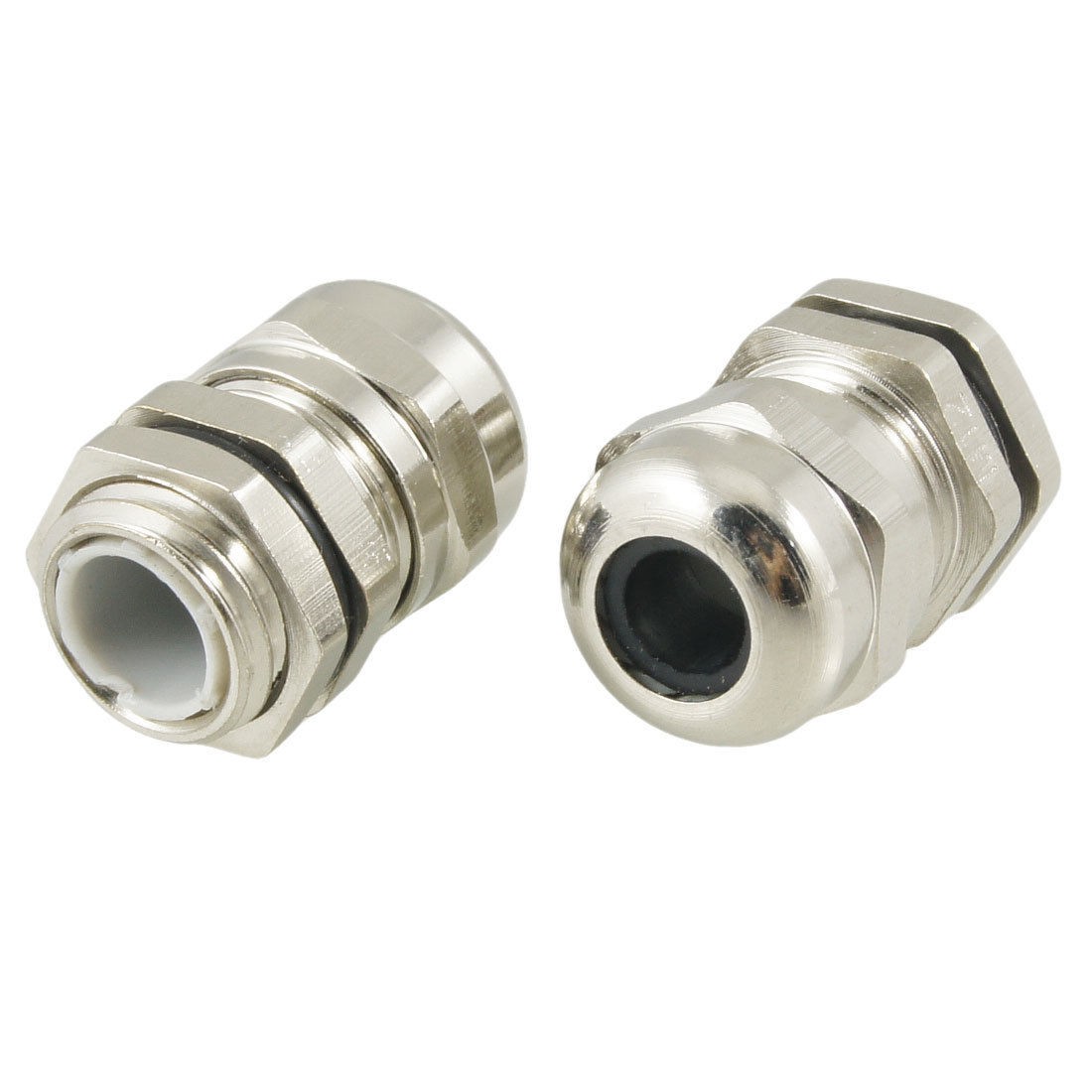 2 Pcs M12 3.0-6.5mm Stainless Steel Waterproof Joint Cable Gland