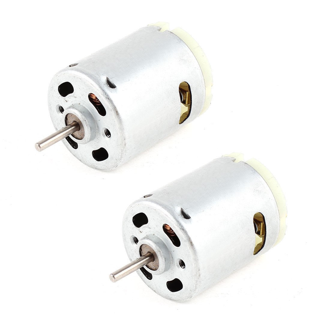 2 Pcs DC 1.5-18V 30000RPM Electric Mini Motor 32x28mm for Boat Model DIY