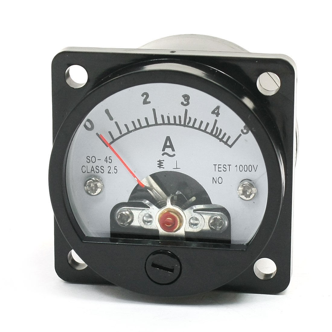 SO-45 AC 0-5A Sqaure Panel Ampere Meter Amperemeter Class 2.5