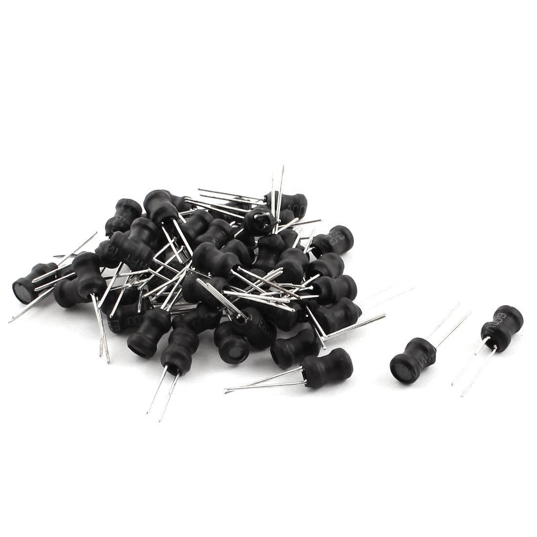 50pcs 10UH 1A 10% 5x7mm UL-polyolefin Choke Magnetic Core Inductors