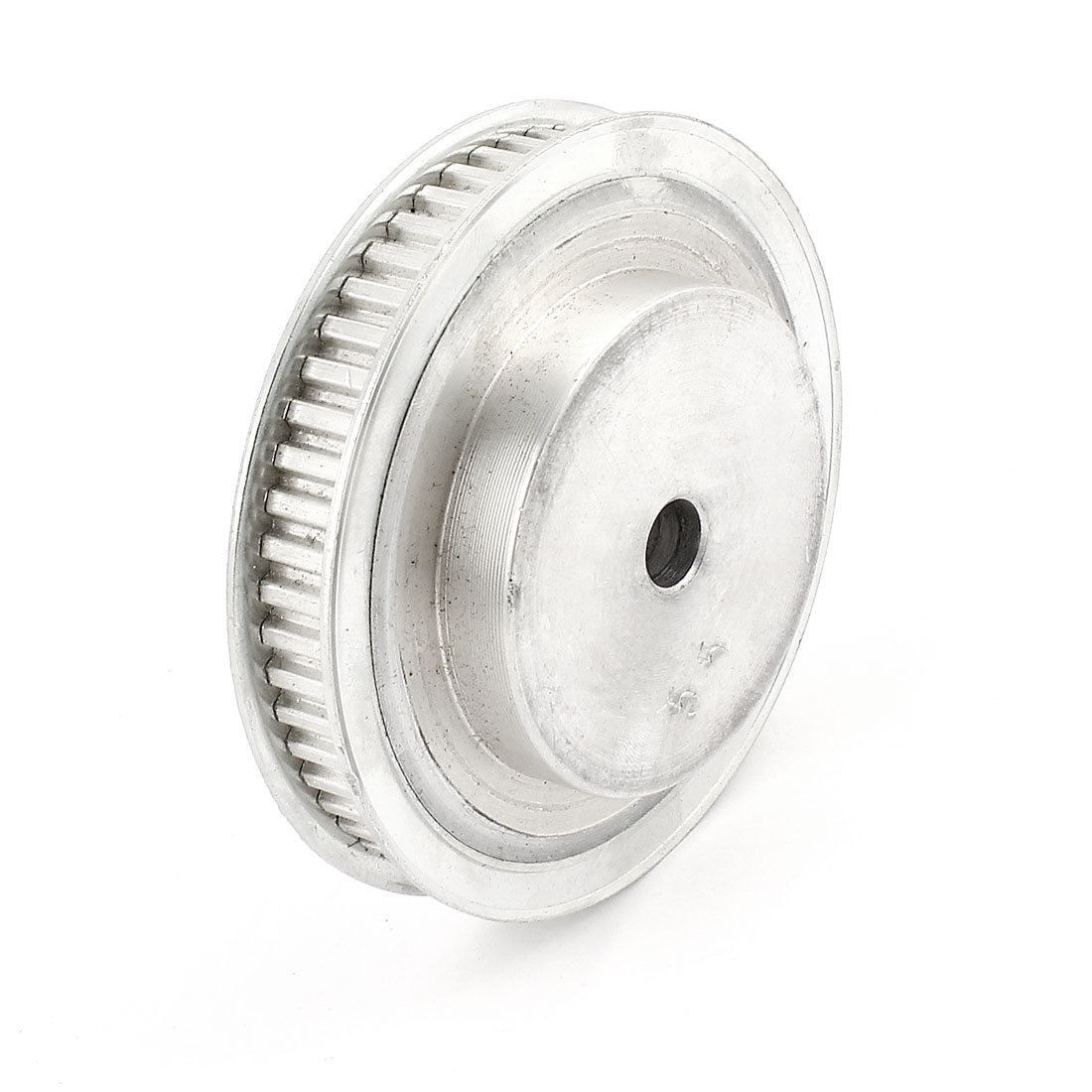Aluminum Alloy 55 Teeth 10mm Bore Dia Double Flanged Timing Pulley