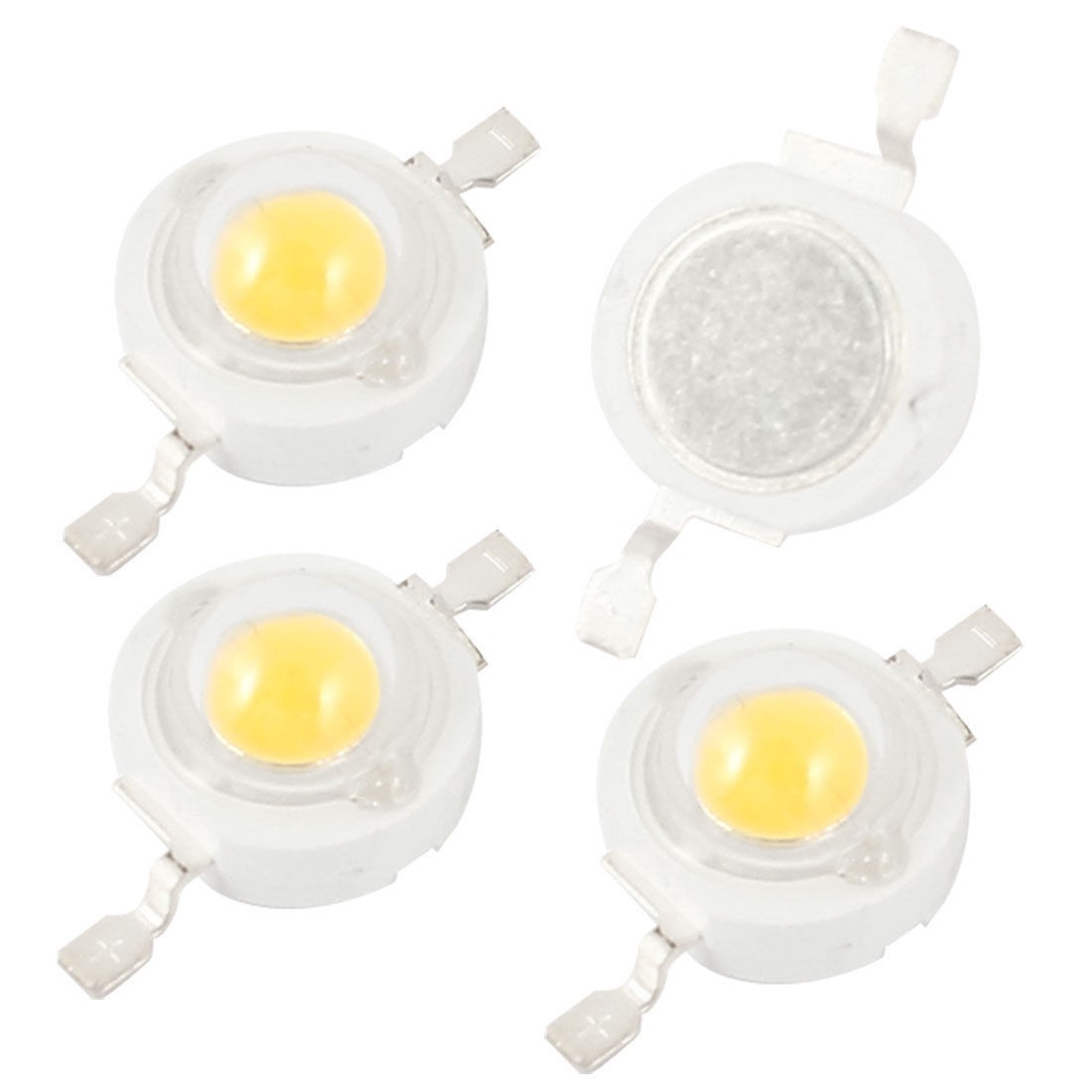 4pcs 3 Watt Power 160-180LM 2 Terminal Warm White LED Lamp Diodes Beads