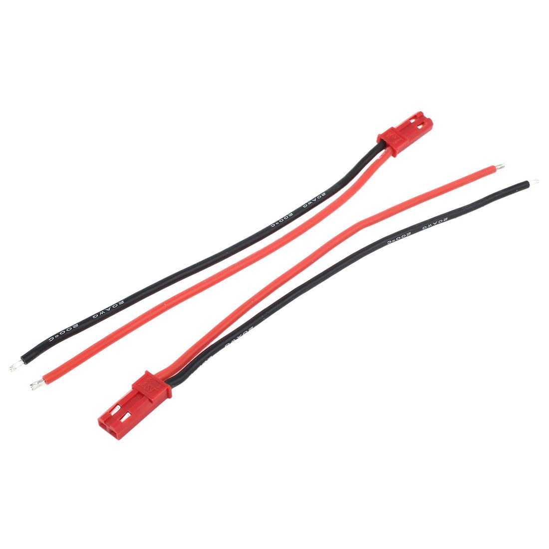 2 x RC Motor Charger 2-Wire Male JST Plug Adapter Connector