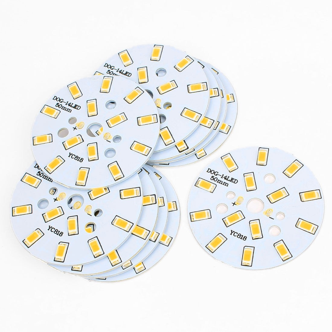 10pcs 7W Warm White SMD 5630 14 LED Spot Light Aluminum Base Board Heat Sink
