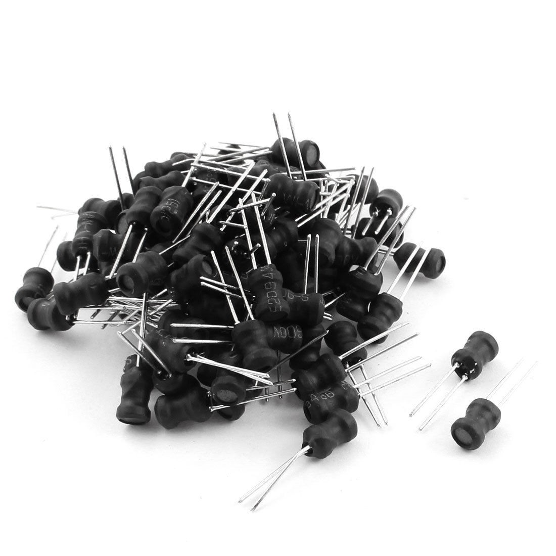 100Pcs PCB Board Radial Lead Inductor 22uH 800mA 5x7mm 10% Tolerance