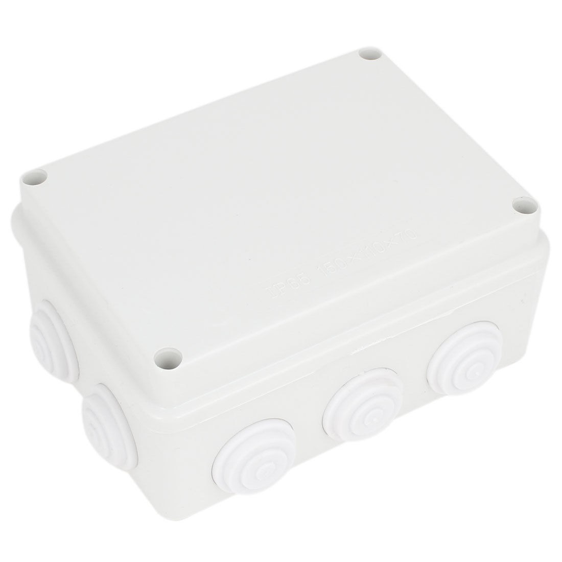 ABS IP65 Waterproof 28mm Hole 10 Cable Entries Junction Box 150x110x70mm