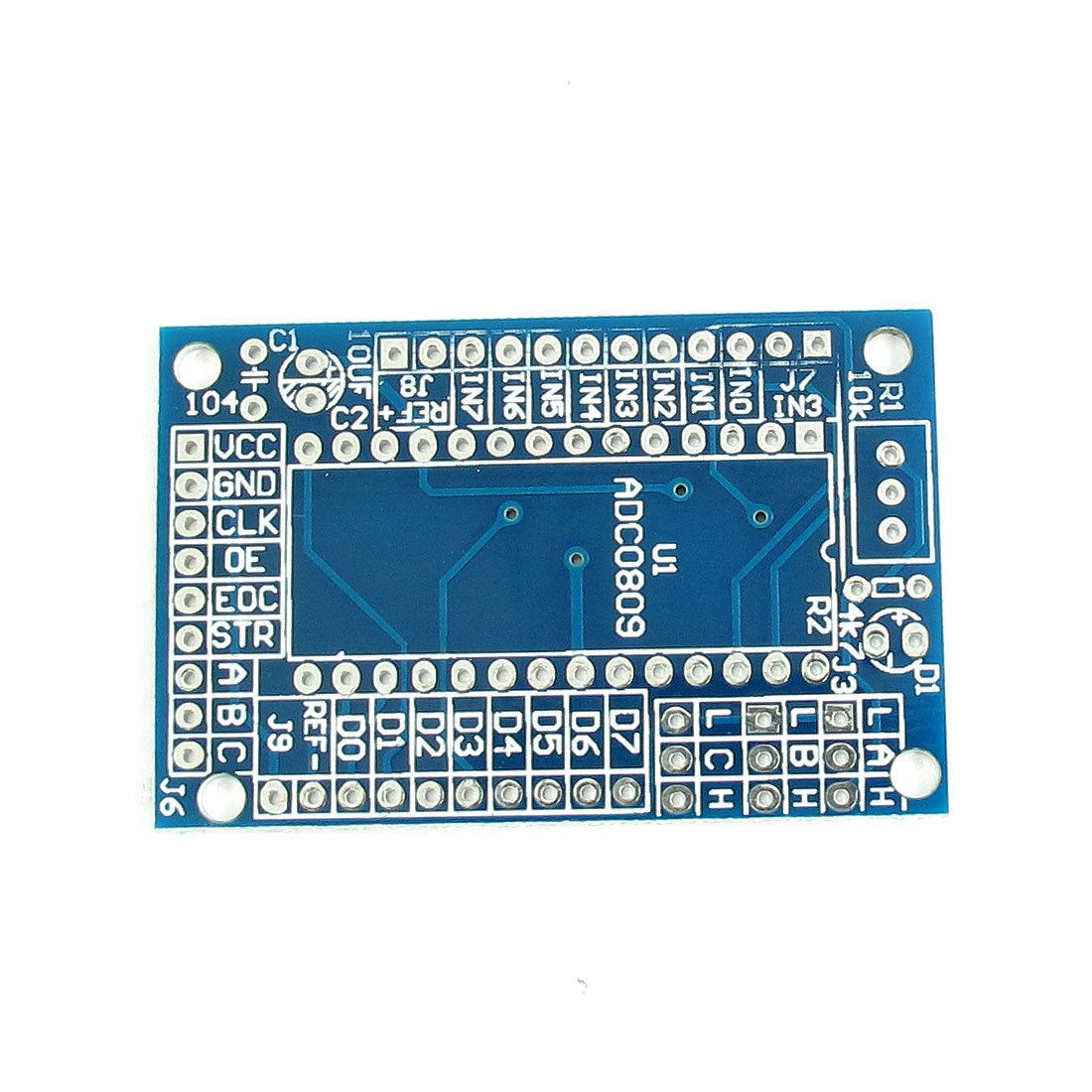 ADC0809 8 Bits Parallel A/D Converter Module Blank Board 52mm x 34mm