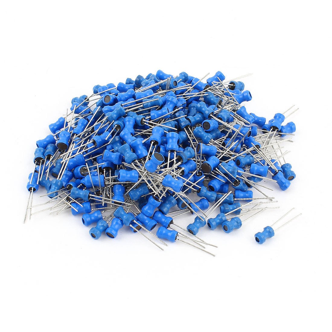200Pcs 33uH 500mA 4x6mm 10% Tolerance Radial Lead Inductor Blue