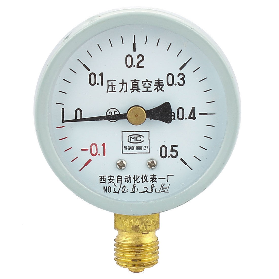 Round Dial -0.1MPa to 0.5MPa Glow Oil Gas Air Vacuum Pressure Meter Gauge 60mm