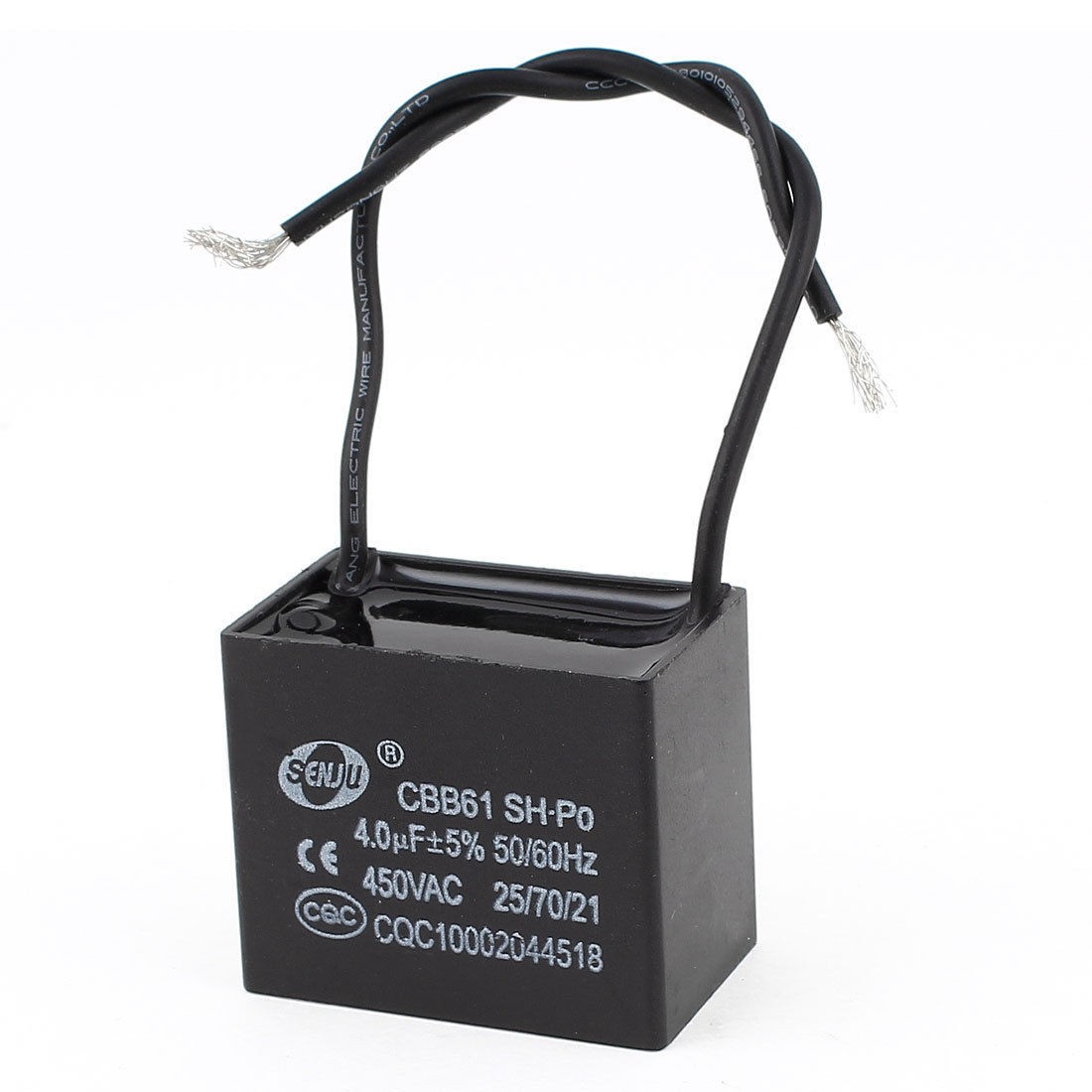 AC 450V 5uF 50/60Hz 5% Tolerance Fan Motor Running Capacitor CBB61
