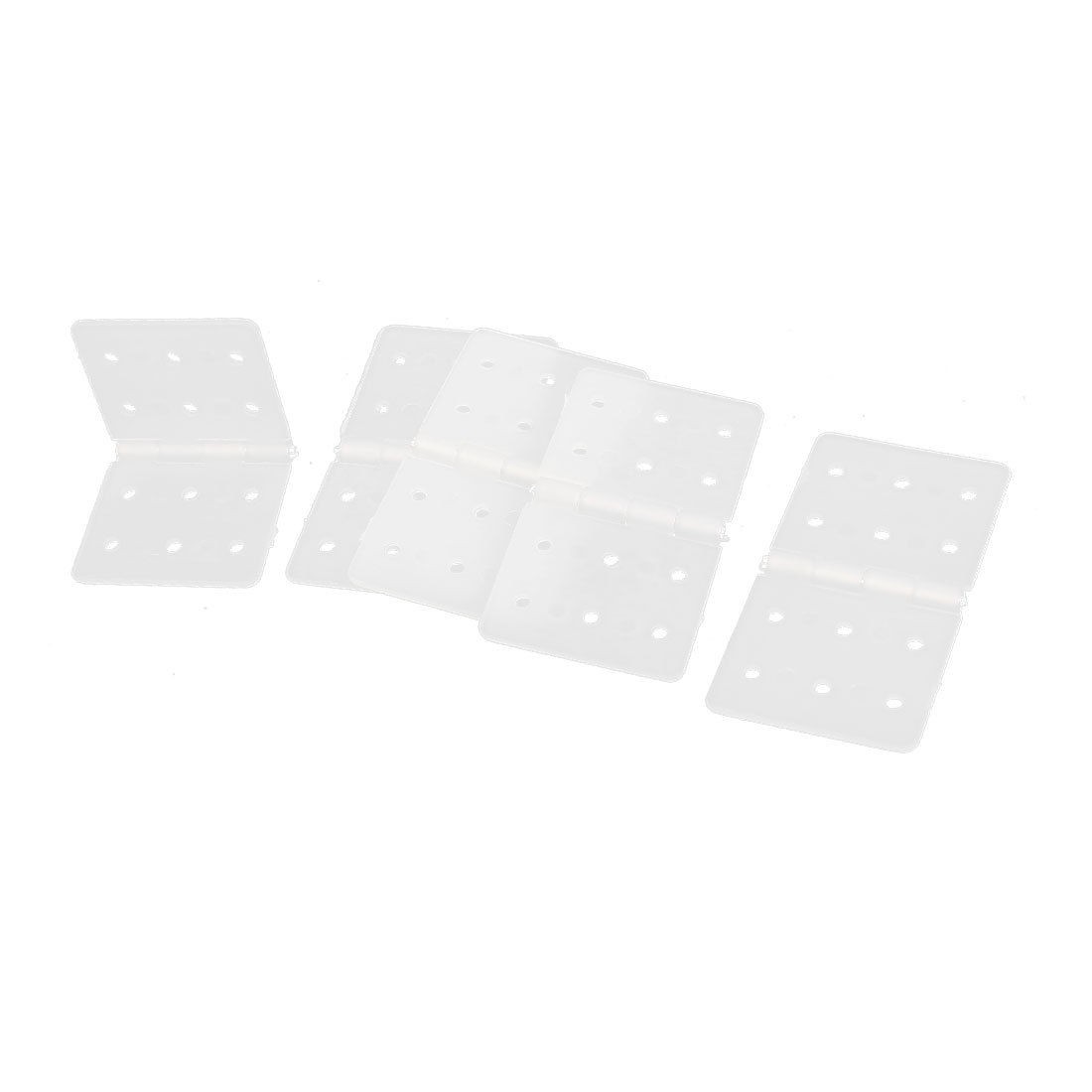 5 x Folding White Nylon Pinned Hinges Parts 36mm x 20mm for RC Plane