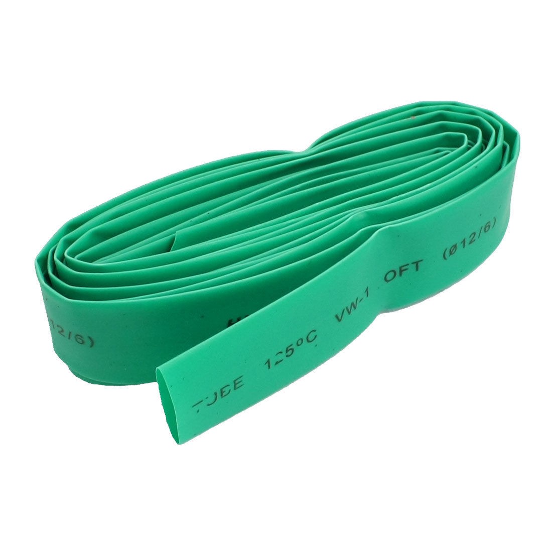 2.5M 8.2ft 12mm Diameter Heat Shrinkable Tube Shrink Tubing Green