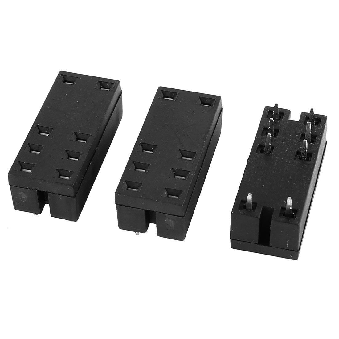 3 Pieces Black 6 Pin Auto Car General Relay Socket Base Holder 14F-2Z-A2 7A 250V
