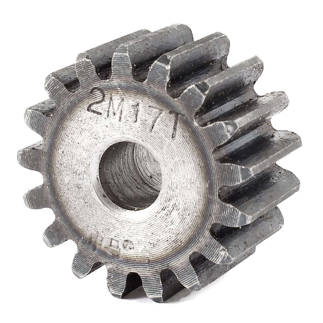 10mm x 38mm x 20mm Module 2 17 Teeth Metal Straight Spur Gear Wheel Gray