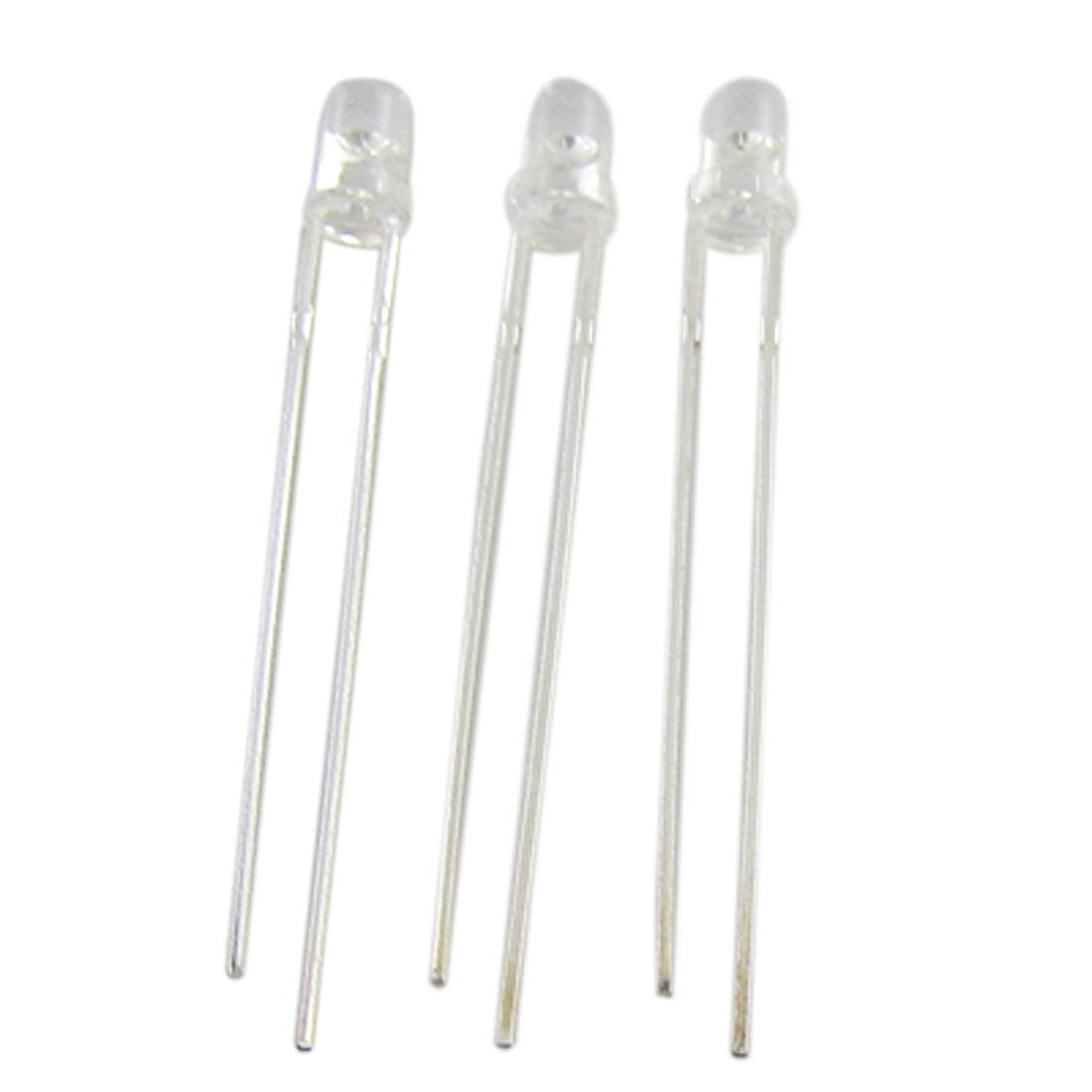 3mm Round Head Blue Light LED Emitting Diodes 100 Pcs