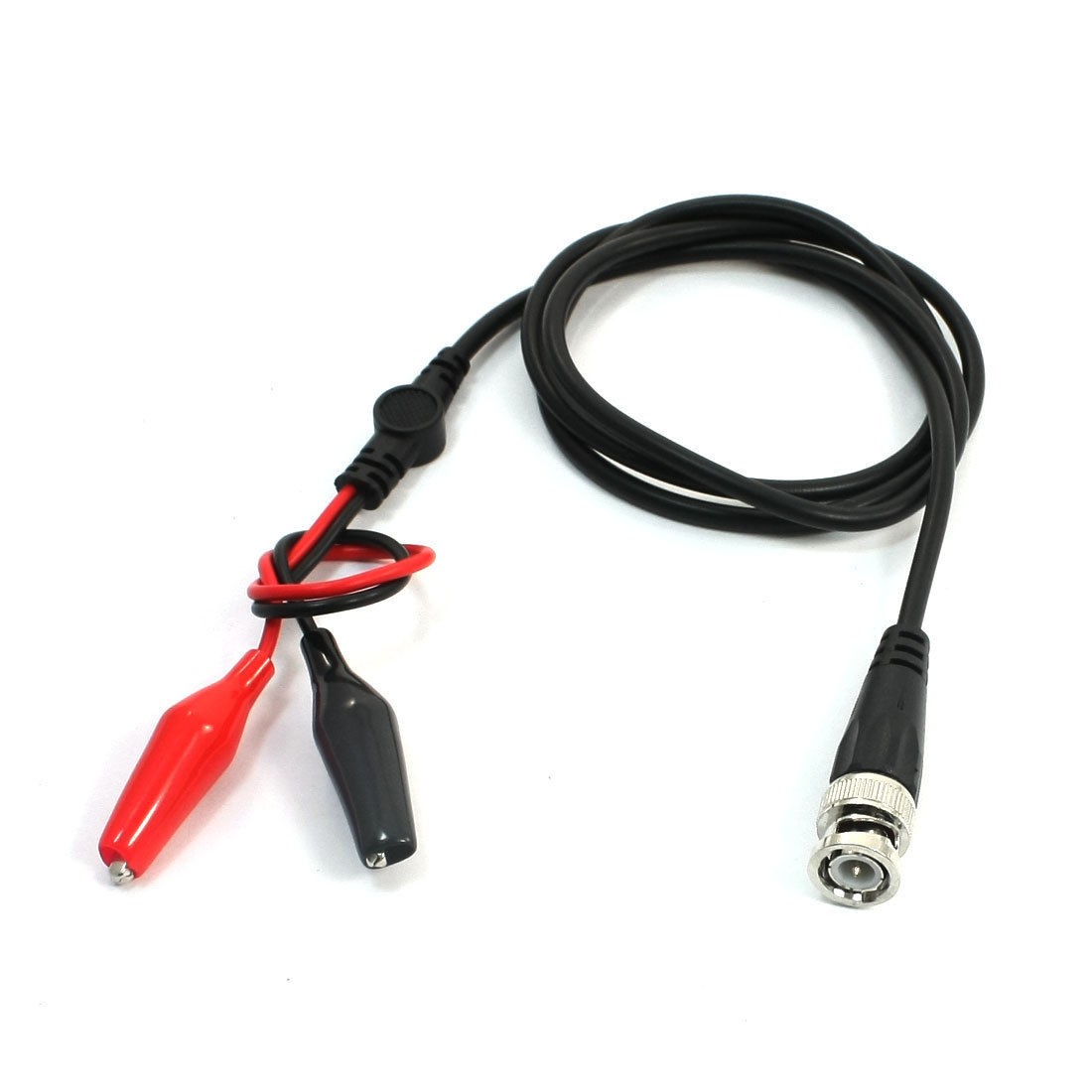 Coaxial Cable BNC Male Q9 to Dual Alligator Clip Test lead Cable 3.6ft