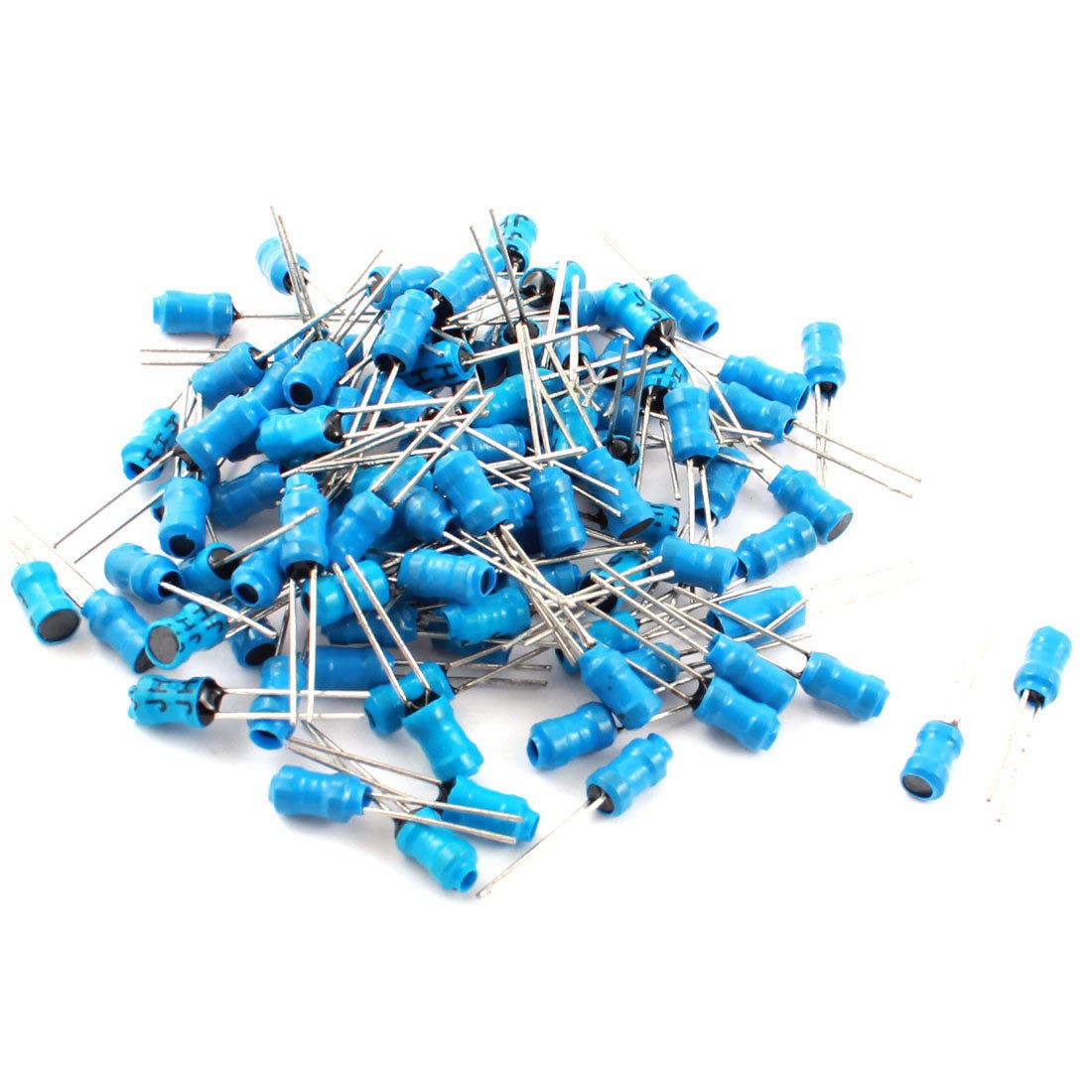 100 Pcs 20mH 60mA 10% 4x6mm Radial Leaded Magnetic Core Inductors Blue