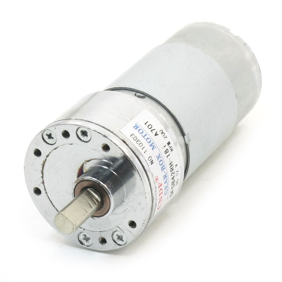 2.5mm Thread Hole Dia Cylindrical Magnetic Gear Box Motor DC12V 200RPM