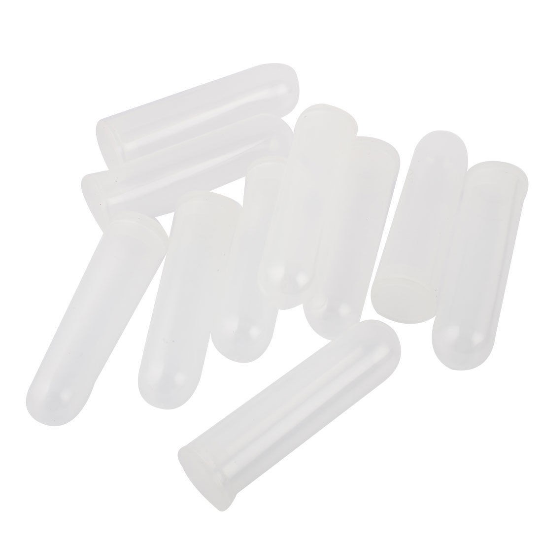 Lab 50ml 1.7oz Capacity Clear White Plastic Centrifuge Tubes 5 Pcs