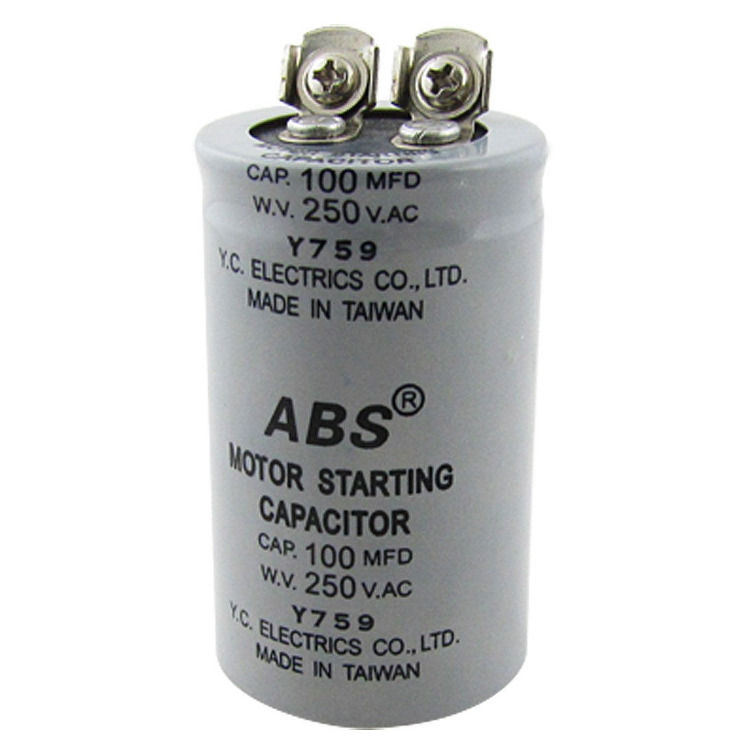ABS 100MFD 100uF 250V AC Motor Starting Capacitor Zdwmo