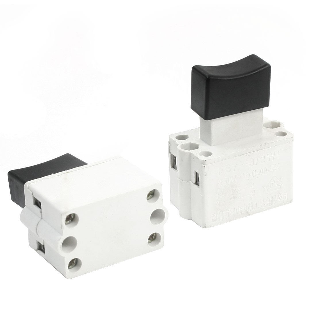 2 Pcs Momentary DPST Normal Open Electric Power Tool Switch for Cutting Machine