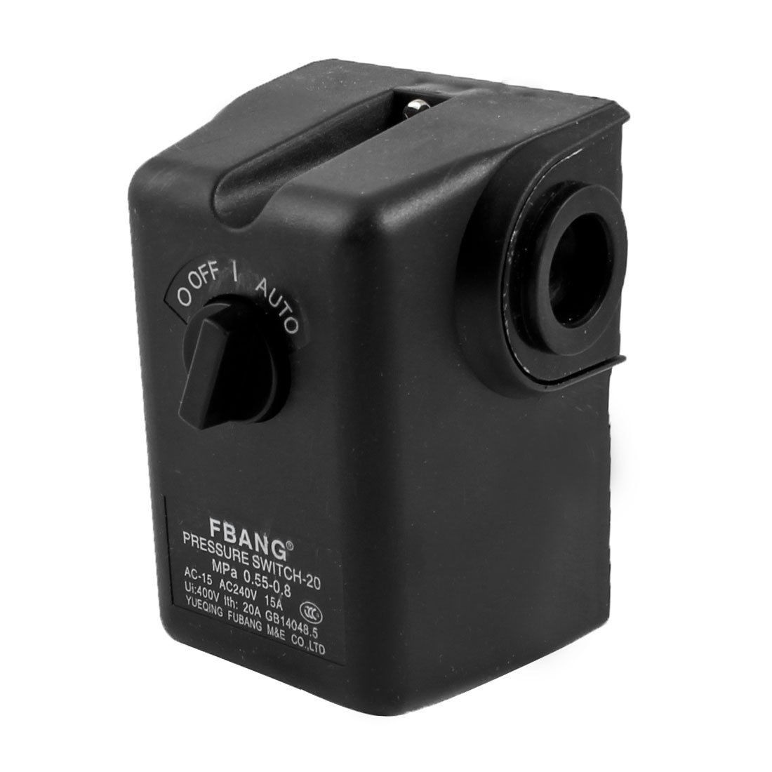 AC 240V 15A 1-Port Air Water Compressor Pressure Switch Control Valve