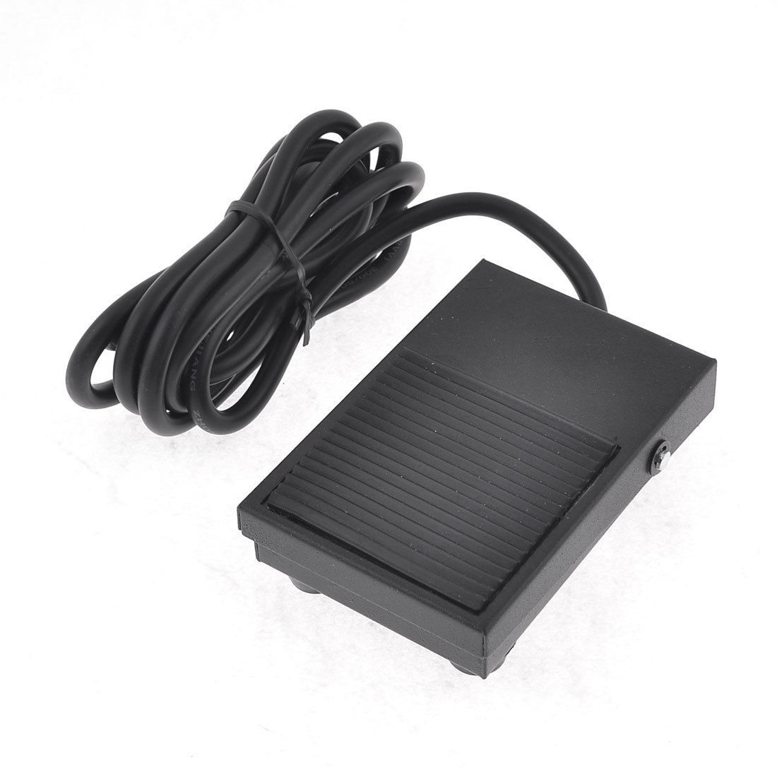 Black Metal 250VAC 10A SPDT 1NO 1NC Momentary Foot Pedal Switch