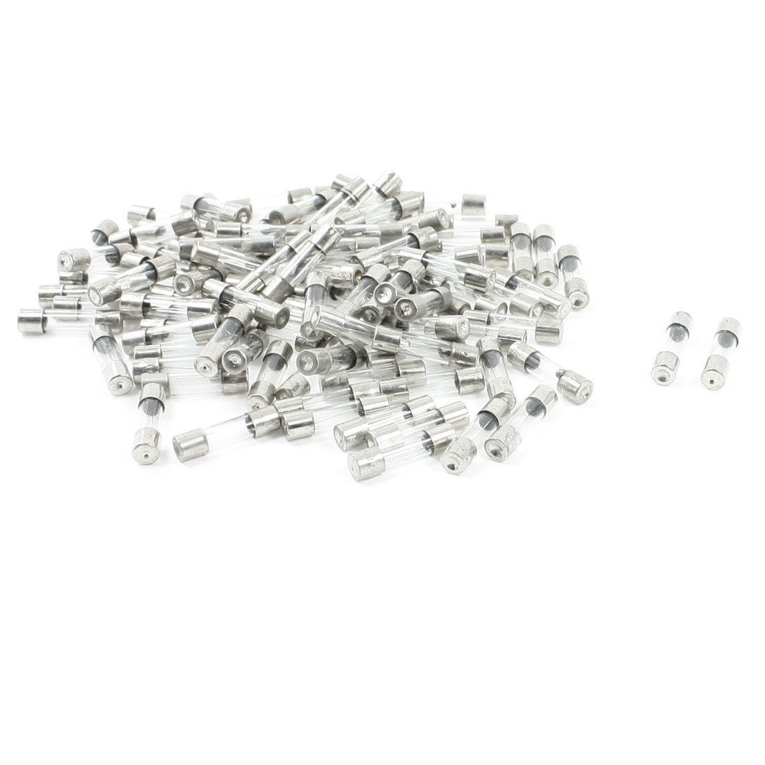 100 Pcs Low Breaking Capacity 5 x 20mm Fast Blow Glass Tube Fuses 4A 250V