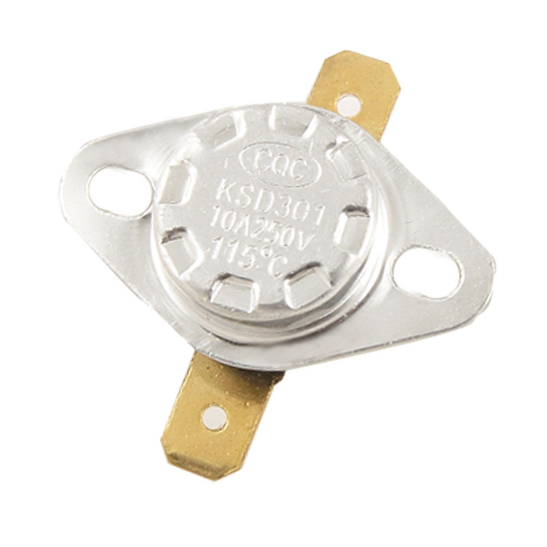 2 Pcs AC 250V 10A NC Temperature Control Switch Thermostat 115 Celsius KSD301