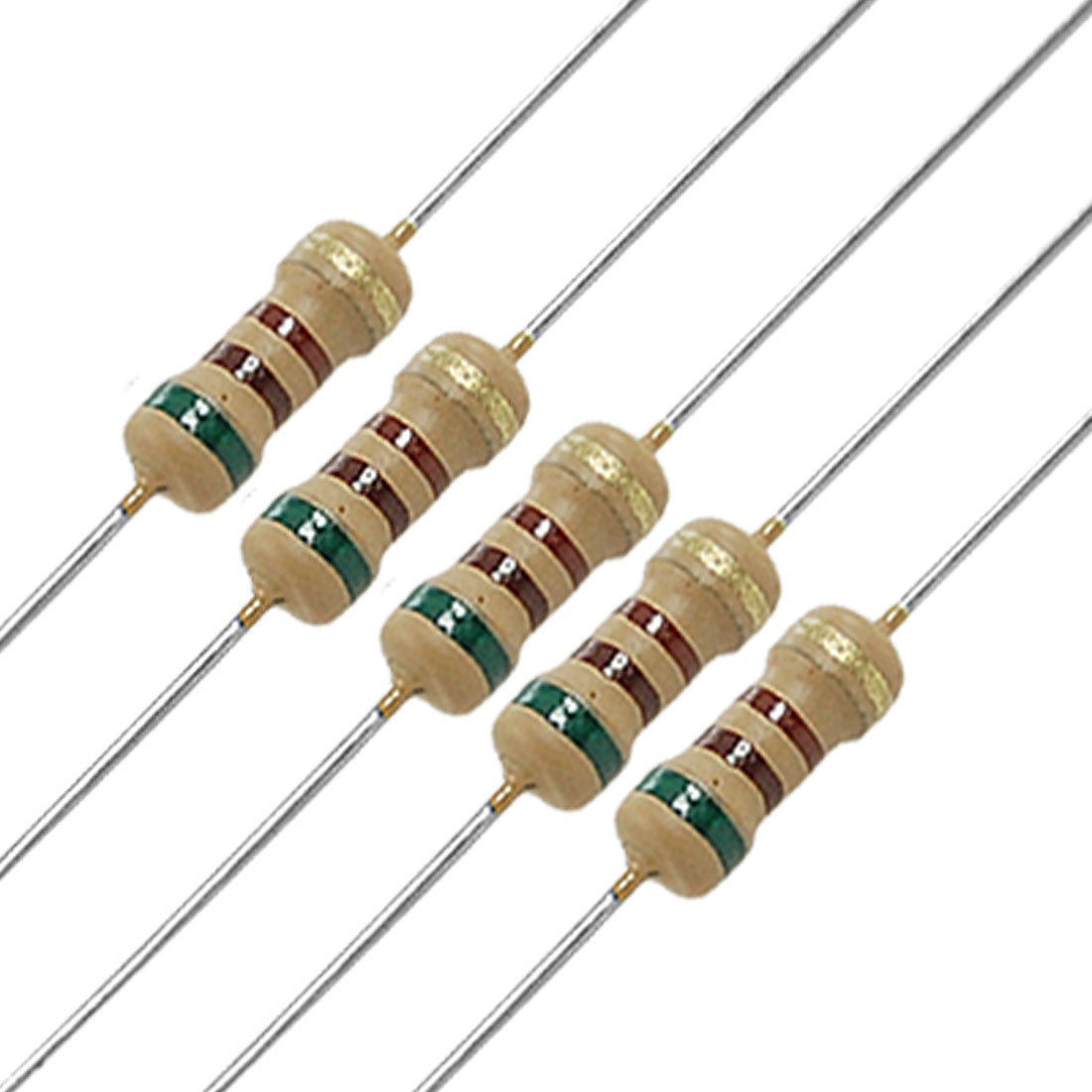 100 x Resistors 510 ohm 1/4W 250V 5% Carbon Film