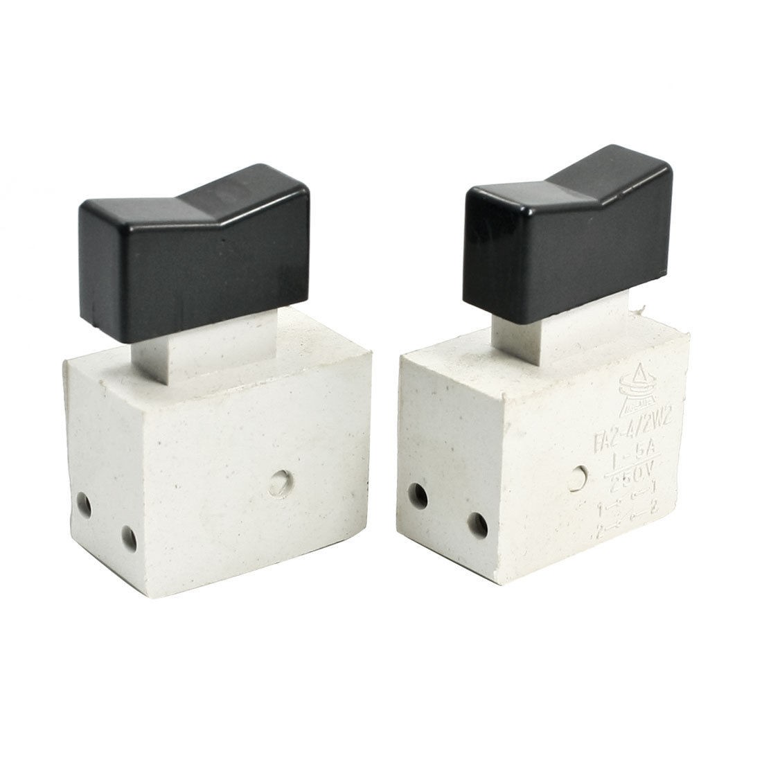 2 Pcs AC 250V 1-5A  Electric Drill Momentary DPST Power Tool Switch