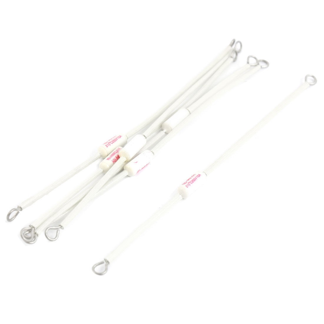 6 Pcs White 250V 15A 200C Temperature Fuses for Electric Rice Cooker