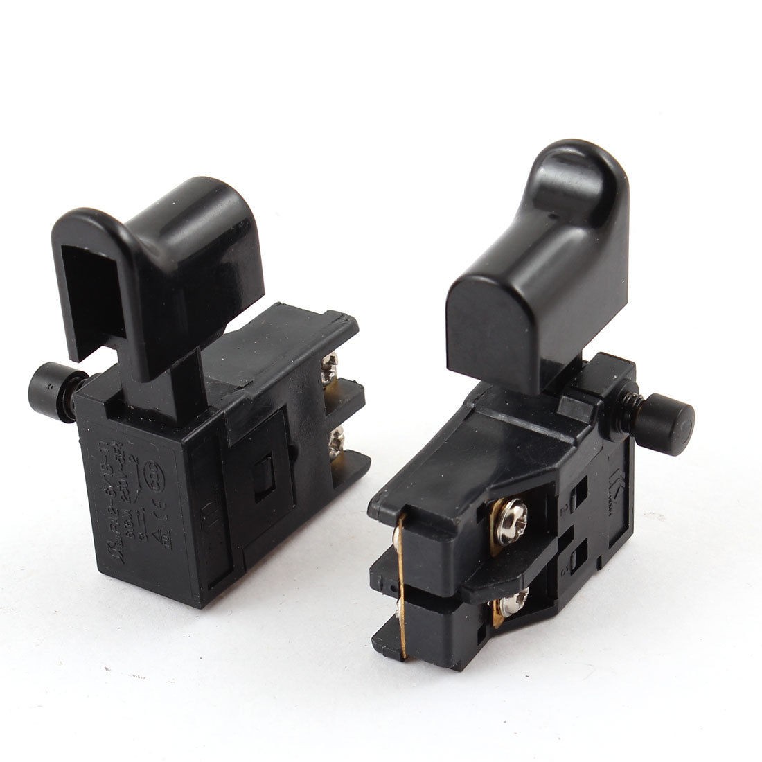 2 Pcs FA2-6/1B-11 SPDT Lock On Power Tool Marble Cutter Trigger Switch AC 250V