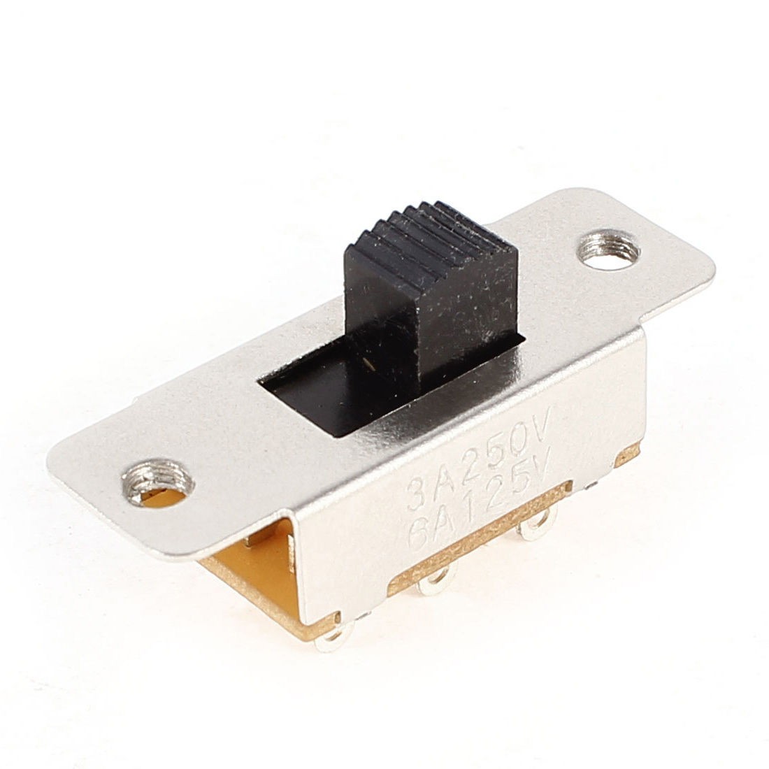 AC 250V/125V 3A/6A 2NO 2NC DPDT Mini Panel Solder Lug Slide Switch