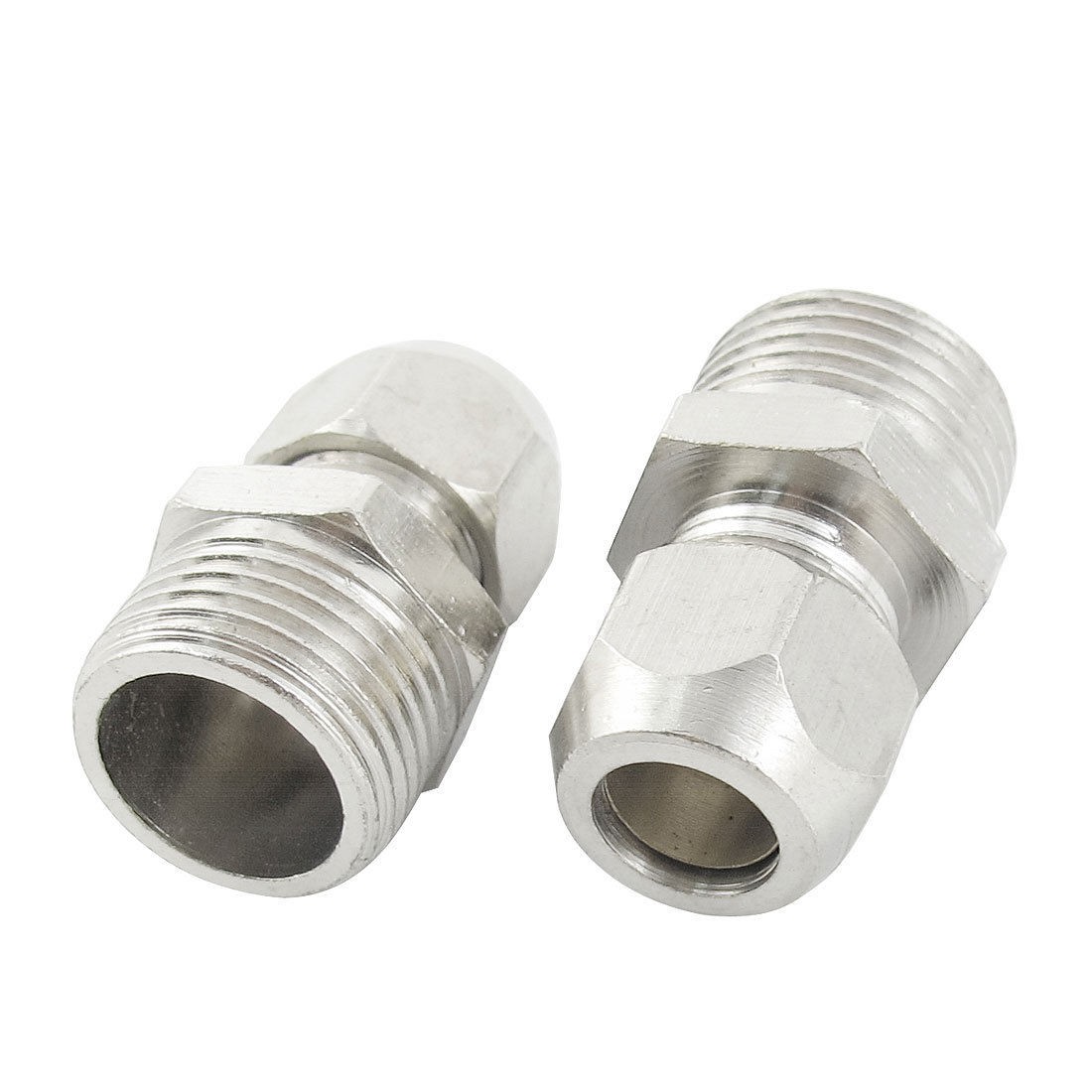 2pcs 3 8PT Male Thread 8mm Tube Dia Quick Release Coupler Joint Connector
