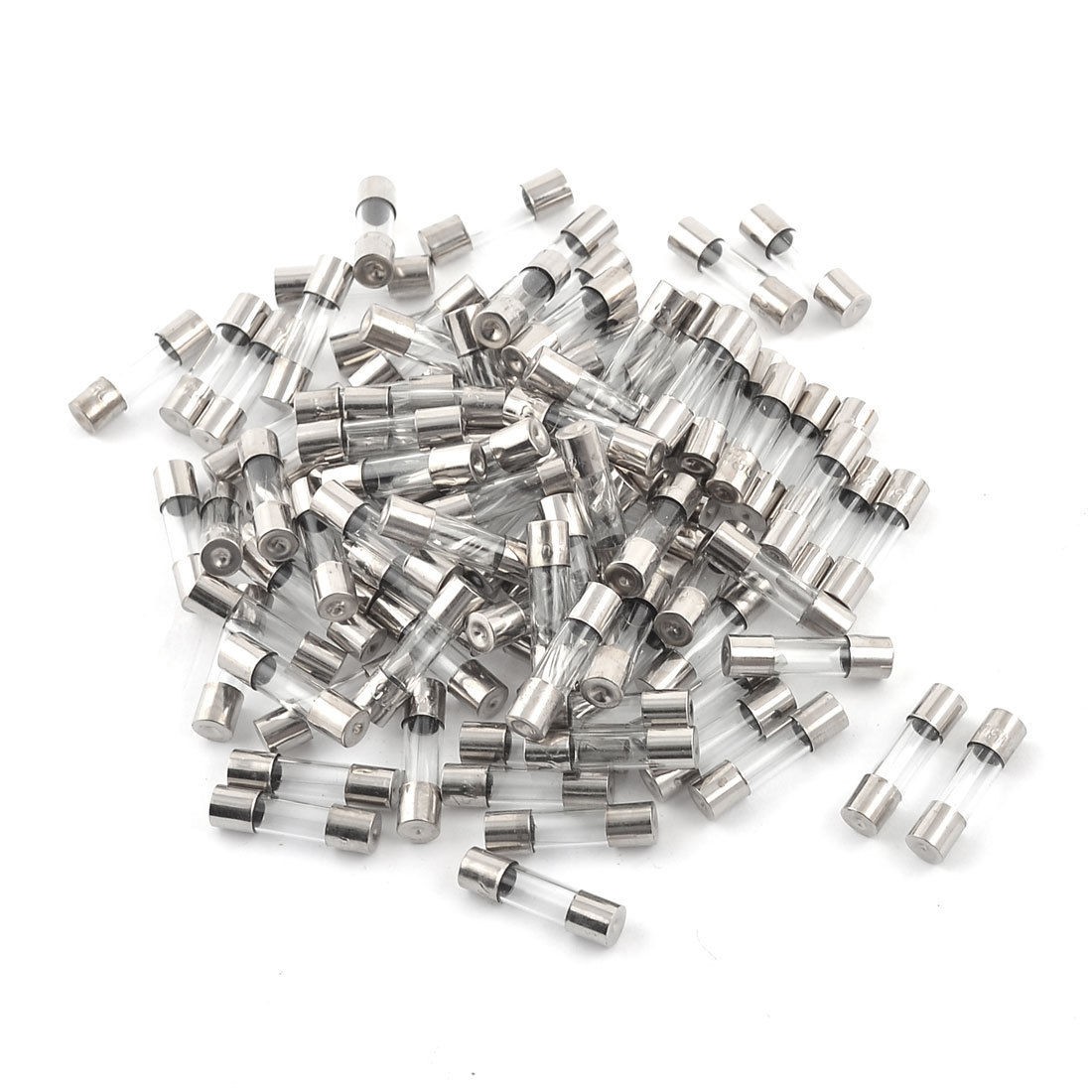 100 Pcs 250V 10A 5mm x 20mm Fast Blow Type Quick Glass Tube Fuses